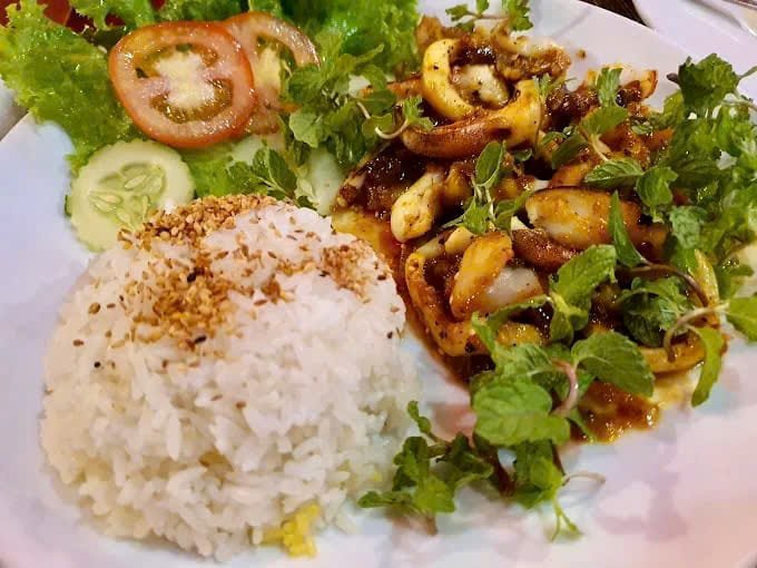 Braised Squid Rice At Passion Restaurant & Bar