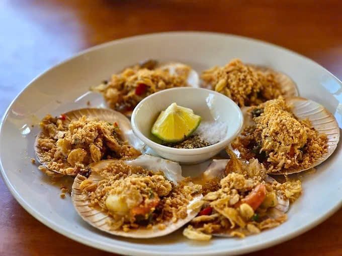 Grilled Scallops At Passion Restaurant & Bar